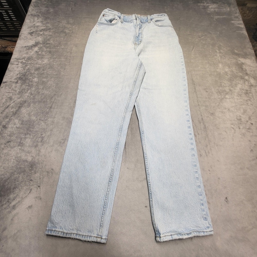 Abercrombie & Fitch Jeans Womens 8 Blue '90s Straight Ultra High Rise Zip Fly